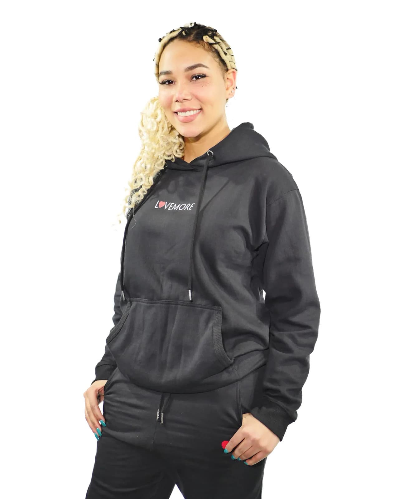 LXVEMORE Hoodie Sweatsuit in Black